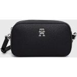 Dámské Luxusní kabelky Tommy Hilfiger v černé barvě z polyuretanu s vnitřním organizérem 