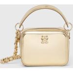 Dámské Luxusní kabelky Tommy Hilfiger ve zlaté barvě z polyuretanu s odnímatelným popruhem 