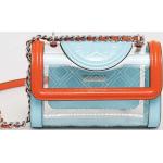 Dámské Designer Luxusní kabelky Tory Burch v modré barvě v lakovaném stylu z plastu ve slevě 