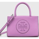 Dámské BIO Designer Luxusní kabelky Tory Burch ve fialové barvě z koženky 