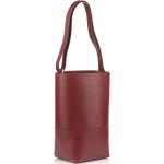Dámské Kožené kabelky Vermont v červené barvě v minimalistickém stylu z kůže 