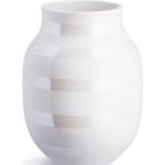 KÄHLER Keramická váza Omaggio Pearl 20 cm, bílá barva, krémová barva, keramika