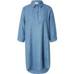 Dámské Košilové šaty Kaffe v modré barvě ve velikosti XXL s tříčtvrtečním rukávem ve slevě plus size udržitelná móda 