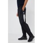 Kalhoty adidas pánské, černá barva, s potiskem
