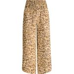 Dámské Elegantní kalhoty Barts v pískové barvě s leopardím vzorem z viskózy ve velikosti M 