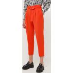 Dámské Legíny Boss v oranžové barvě z bavlny ve velikosti 10 XL s vysokým pasem 