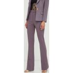 Dámské Legíny Elisabetta Franchi ve fialové barvě flared z polyesteru ve velikosti 9 XL s vysokým pasem 