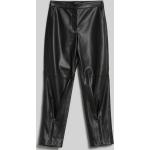 Dámské Kožené kalhoty Karl Lagerfeld v černé barvě v ležérním stylu z koženky ve velikosti XL s vysokým pasem 