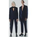 Dámské Legíny Karl Lagerfeld v modré barvě ze saténu ve velikosti 10 XL 