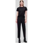 Dámské Elegantní kalhoty Karl Lagerfeld v černé barvě v elegantním stylu ze saténu ve velikosti 10 XL 