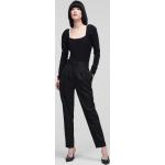 Dámské Legíny Karl Lagerfeld v černé barvě v minimalistickém stylu ve velikosti XXL 