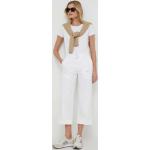 Dámské Designer Legíny Ralph Lauren Ralph v bílé barvě z bavlny ve velikosti 10 XL s vysokým pasem ve slevě 