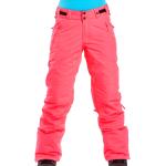Dámské Golfové kalhoty Meatfly v neonově růžové barvě slim fit z polyesteru ve velikosti L s nýty ve slevě 