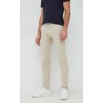 Pánská  Jarní a podzimní móda Pepe Jeans v béžové barvě z bavlny ve velikosti 9 XL šířka 30 délka 32 ve slevě 