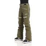 Dámské Lyžařské kalhoty Rehall Nepromokavé v khaki barvě z polyesteru ve velikosti L 