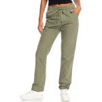 Dámské Plátěné kalhoty Roxy Swell v zelené barvě z plátěného materiálu ve velikosti S ve slevě 
