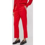 Dámské Legíny Tommy Hilfiger v červené barvě ve velikosti 10 XL s vysokým pasem 