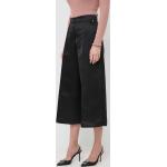 Dámské Culottes kalhoty Twinset v černé barvě z polyesteru ve velikosti L s vysokým pasem 