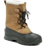 Dámské Zimní boty Kamik v hnědé barvě z kůže ve velikosti 40 voděodolné na zimu 
