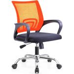 Židle v oranžové barvě s loketní opěrkou ve slevě 