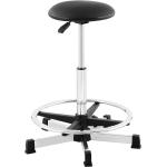 Kancelářská židle - 120 kg - Černá - nožní kroužek - výška nastavitelná v rozmezí 530 - 800 mm