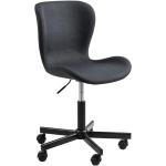 Kancelářské židle v antracitové barvě s nastavitelnou výškou 