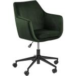 Kancelářské židle v barvě lesní zeleně z plastu s kolečky 