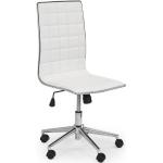 Kancelářské židle Halmar v šedé barvě v elegantním stylu z polyuretanu s kolečky 