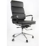 Kancelářská židle vysoká černá eko kůže - ADK
