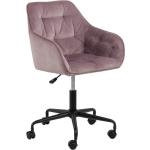 Kancelářské židle v růžové barvě v moderním stylu s nastavitelnou výškou lakované 