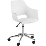 Kancelářské židle v minimalistickém stylu z plastu s kolečky 
