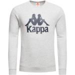 Pánské Fleecové mikiny Kappa v šedé barvě z fleecu ve velikosti XXL ve slevě plus size 