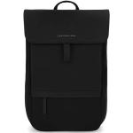 Dámské Batohy na notebook Kapten & Son v černé barvě v minimalistickém stylu z koženky s kapsou na notebook o objemu 8 l 