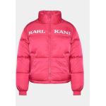 Dámské Zimní bundy Karl Kani v růžové barvě v retro stylu ze syntetiky ve velikosti S ve slevě 