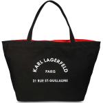 Pánské Velké kabelky Karl Lagerfeld v černé barvě z látky ve slevě 