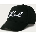 Čepice s kšiltem Karl Lagerfeld v černé barvě z bavlny ve velikosti Onesize 