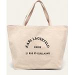 Dámské Shopper Karl Lagerfeld v béžové barvě z bavlny 