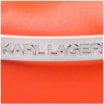Dámské Luxusní kabelky Karl Lagerfeld v oranžové barvě z koženky veganské 