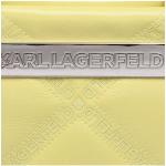 Dámské Luxusní kabelky Karl Lagerfeld v žluté barvě z kůže 