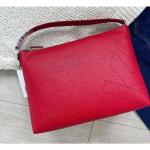 Dámské Luxusní kabelky Karl Lagerfeld v červené barvě z kůže 