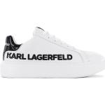Dámské Kožené tenisky Karl Lagerfeld v bílé barvě v elegantním stylu z kůže 