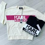 Dámská  Jarní a podzimní móda Karl Lagerfeld ve smetanové barvě z bavlny 