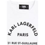 Dětská trička Karl Lagerfeld v bílé barvě ve slevě 