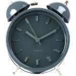 Designové hodiny Karlsson v šedé barvě z kovu 