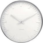 Nástěnné hodiny Karlsson v bílé barvě v elegantním stylu z kovu 
