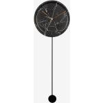 Nástěnné hodiny Karlsson v černé barvě z plastu ve slevě 