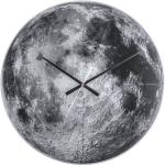Nástěnné hodiny Karlsson v černé barvě ze skla ve slevě 