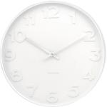 Nástěnné hodiny Karlsson v bílé barvě 