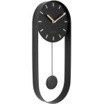 Nástěnné hodiny Karlsson v černé barvě v moderním stylu ve slevě 