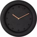 Nástěnné hodiny Karlsson v černé barvě ve slevě 